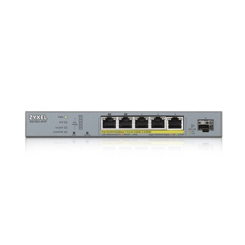 Switch Zyxel GS1350-6HP 6p PoE (PoE+: 3;PoE++: 2) 60W Managed Gigabit Switch Zyxel GS1350-6HP 6p PoE (PoE+: 3;PoE++: 2) 60W Managed Gigabit