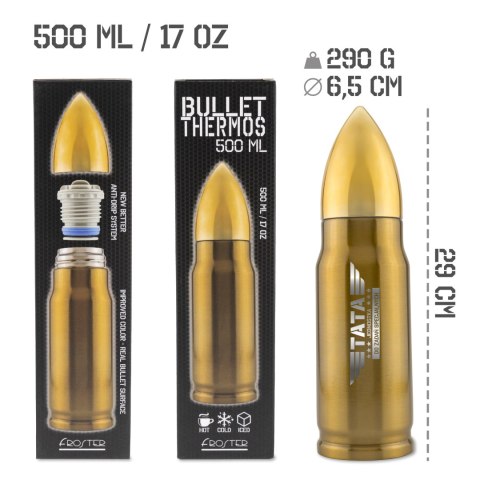 Termos pocisk 500 ml dla Taty - Tata Jednostka do zadań specjalnych Termos pocisk 500 ml dla Taty - Tata Jednostka do zadań specjalnych