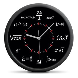 Zegar Matematyka ścienny na ścianę cichy mechanizm