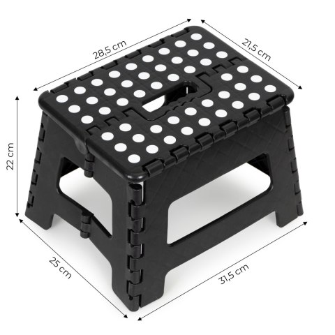 Stołek składany 1 stopniowy taboret z tworzywa 22 cm Stołek składany 1 stopniowy taboret z tworzywa 22 cm
