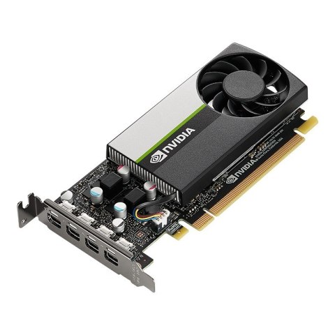 Karta graficzna PNY NVIDIA T1000 4GB, GDDR6, 4x DisplayPort, PCI Express 3.0, LP - ATX bracket, Small Box Karta graficzna PNY NVIDIA T1000 4GB, GDDR6, 4x DisplayPort, PCI Express 3.0, LP - ATX bracket, Small Box