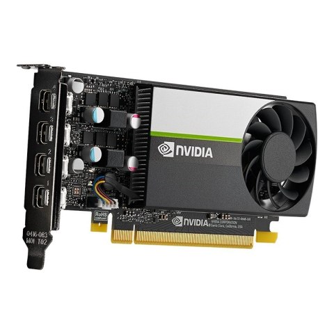 Karta graficzna PNY NVIDIA T1000 4GB, GDDR6, 4x DisplayPort, PCI Express 3.0, LP - ATX bracket, Small Box Karta graficzna PNY NVIDIA T1000 4GB, GDDR6, 4x DisplayPort, PCI Express 3.0, LP - ATX bracket, Small Box