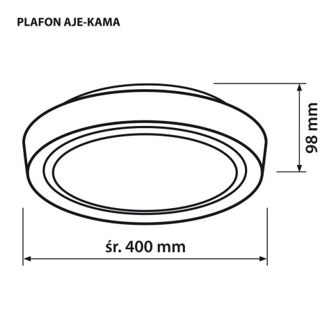 Plafon sufitowy LED Activejet AJE-KAMA 24W Plafon sufitowy LED Activejet AJE-KAMA 24W