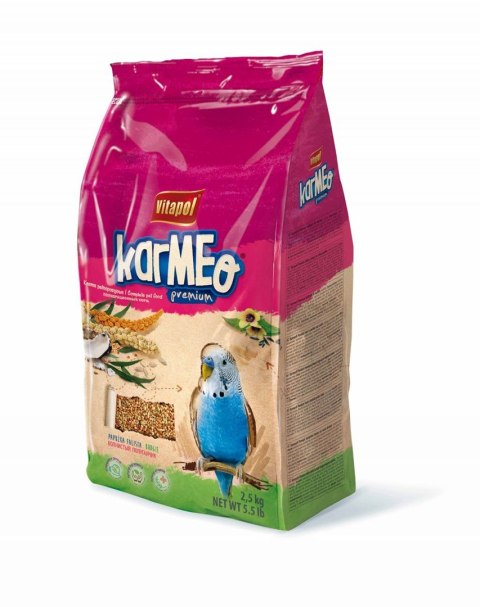 KARMEO PREMIUM KARMA PEŁNOPORCJOWA DLA PAPUŻKI FALISTEJ 2,5KG KARMEO PREMIUM KARMA PEŁNOPORCJOWA DLA PAPUŻKI FALISTEJ 2,5KG