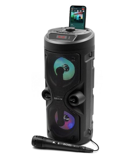 SQUEAK GŁOŚNIK KARAOKE HARMONY BLUETOOTH 5.0, RADIO FM, MICROSD, AUX, USB SQ1004 SQUEAK GŁOŚNIK KARAOKE HARMONY BLUETOOTH 5.0, RADIO FM, MICROSD, AUX, USB SQ1004