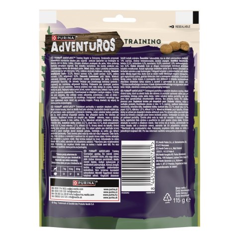 PURINA Adventuros Training dziczyzna - przysmak dla psa - 115g PURINA Adventuros Training dziczyzna - przysmak dla psa - 115g