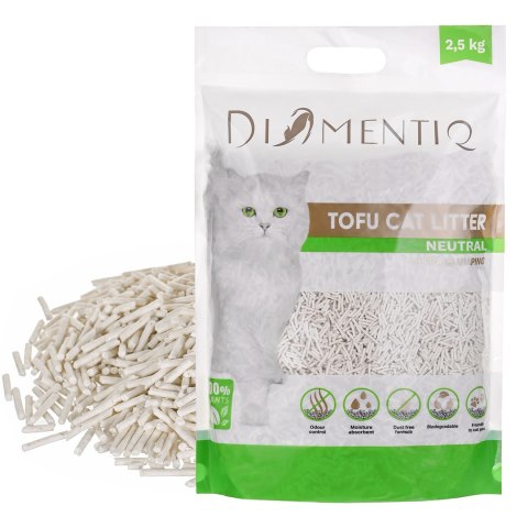 DIAMENTIQ Żwirek Tofu zbrylający 2,5 kg NATURALNY DIAMENTIQ Żwirek Tofu zbrylający 2,5 kg NATURALNY