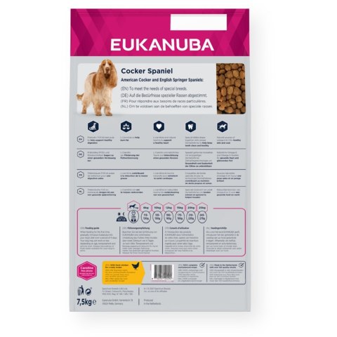 Eukanuba Breed Specific Cocker Spaniel Adult - sucha karma dla psa - 7,5 kg Eukanuba Breed Specific Cocker Spaniel Adult - sucha karma dla psa - 7,5 kg