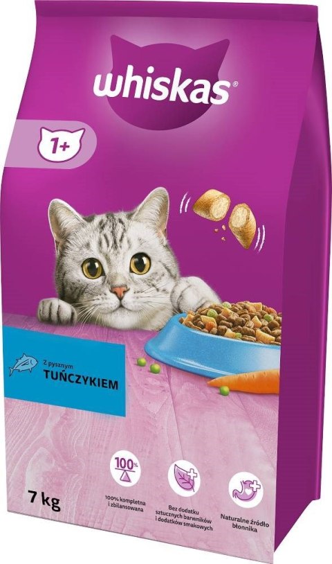 WHISKAS Kot Adult Sucha Karma z tuńczykiem 7kg WHISKAS Kot Adult Sucha Karma z tuńczykiem 7kg
